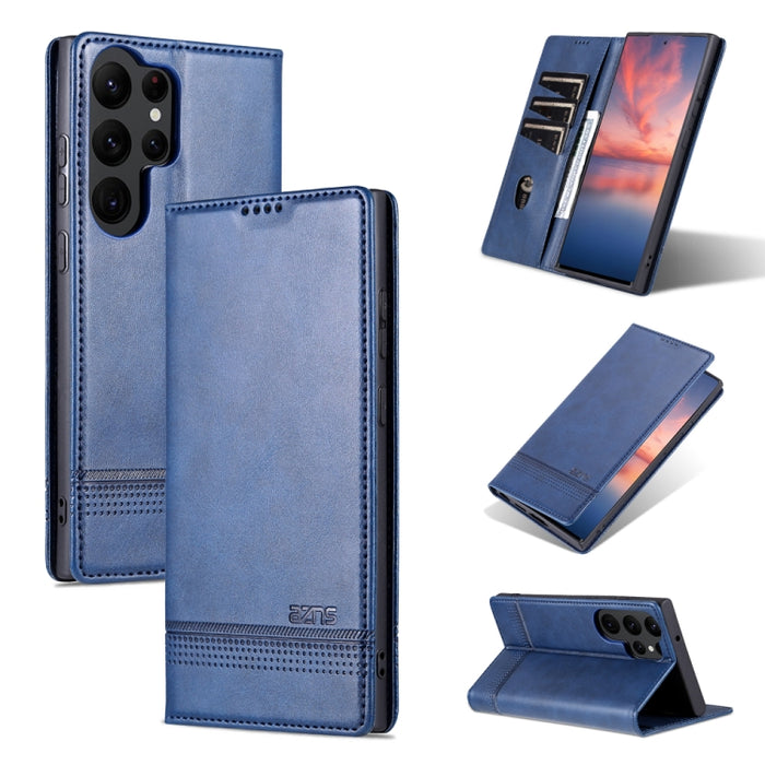 AZNS Funda de cuero con tapa magnética con textura de becerro para teléfono, For Samsung Galaxy S23 5G, For Samsung Galaxy S23+ 5G, For Samsung Galaxy S23 Ultra 5G, For Xiaomi Redmi Note 12 Pro 5G China / Note 12 Pro 5G+ China
