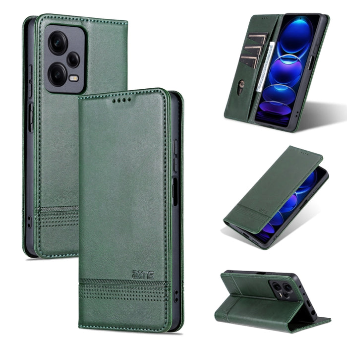 AZNS Funda de cuero con tapa magnética con textura de becerro para teléfono, For Samsung Galaxy S23 5G, For Samsung Galaxy S23+ 5G, For Samsung Galaxy S23 Ultra 5G, For Xiaomi Redmi Note 12 Pro 5G China / Note 12 Pro 5G+ China