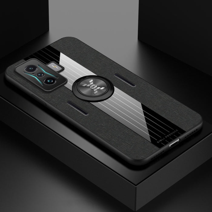 Funda de teléfono TPU con textura de tela de costura XINLI con soporte para anillo, For Xiaomi Redmi 10A, For Xiaomi Redmi K50, For Xiaomi Redmi K50 Gaming, For Xiaomi Redmi Note 11E, For Xiaomi Redmi Note 11T Pro, For Xiaomi Redmi Note 11 Global      ...