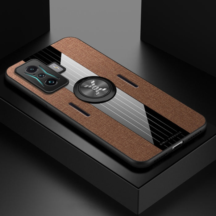 Funda de teléfono TPU con textura de tela de costura XINLI con soporte para anillo, For Xiaomi Redmi 10A, For Xiaomi Redmi K50, For Xiaomi Redmi K50 Gaming, For Xiaomi Redmi Note 11E, For Xiaomi Redmi Note 11T Pro, For Xiaomi Redmi Note 11 Global      ...