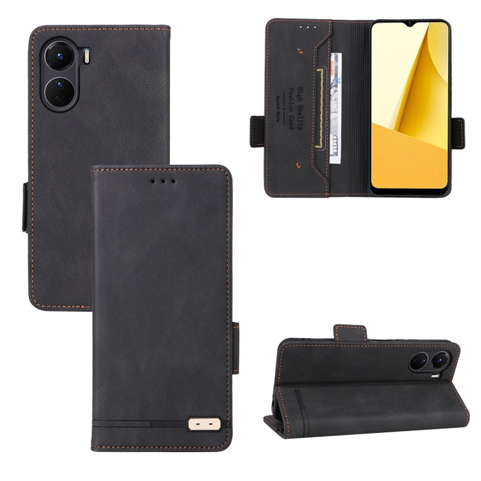 Funda de cuero para teléfono con cierre magnético, For vivo Y16 4G, For Motorola Edge 30 Ultra / Moto X30 Pro, For Xiaomi Poco C40, For Xiaomi Redmi 11 Prime 4G
