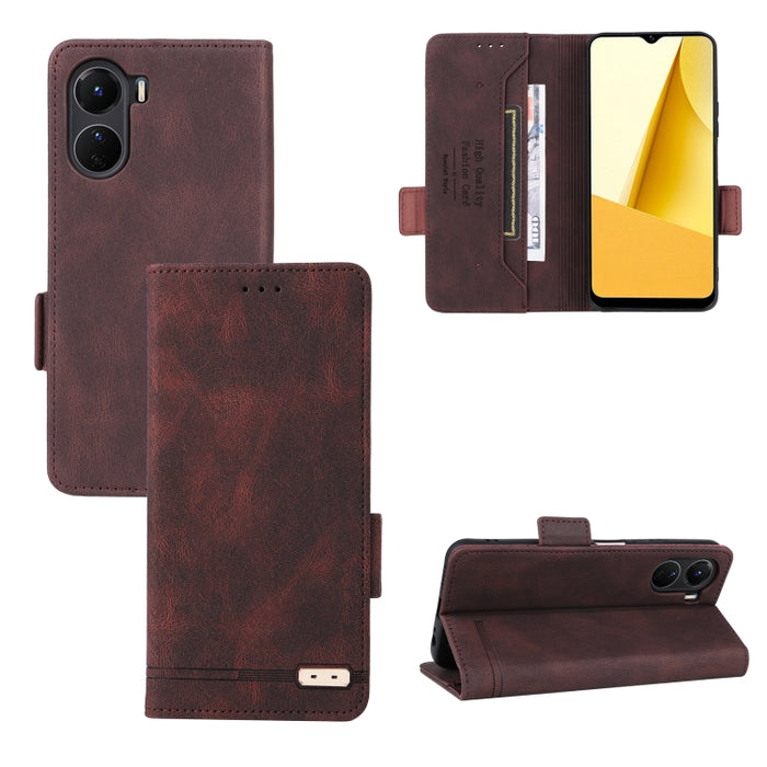 Funda de cuero para teléfono con cierre magnético, For vivo Y16 4G, For Motorola Edge 30 Ultra / Moto X30 Pro, For Xiaomi Poco C40, For Xiaomi Redmi 11 Prime 4G