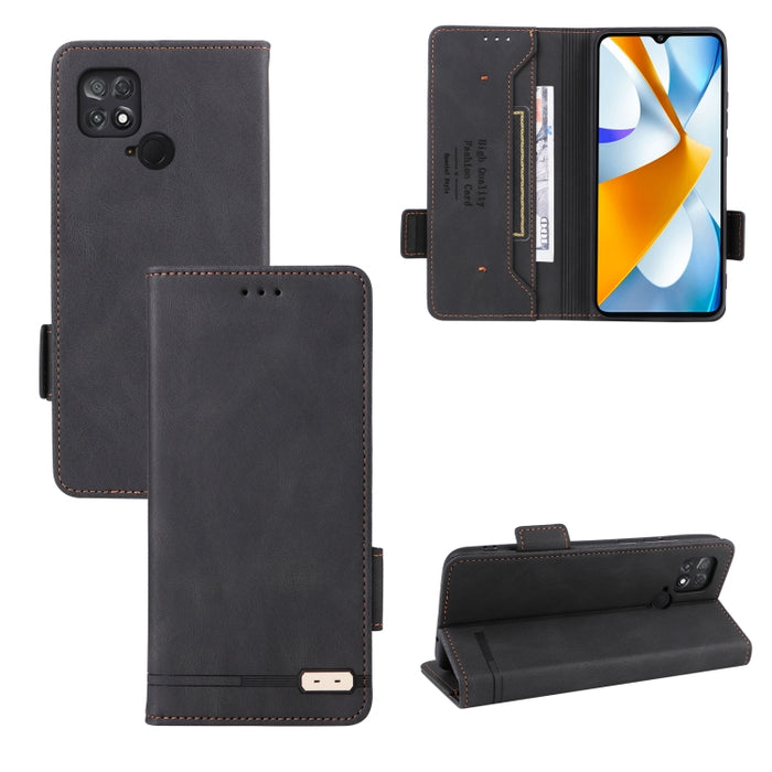 Funda de cuero para teléfono con cierre magnético, For vivo Y16 4G, For Motorola Edge 30 Ultra / Moto X30 Pro, For Xiaomi Poco C40, For Xiaomi Redmi 11 Prime 4G