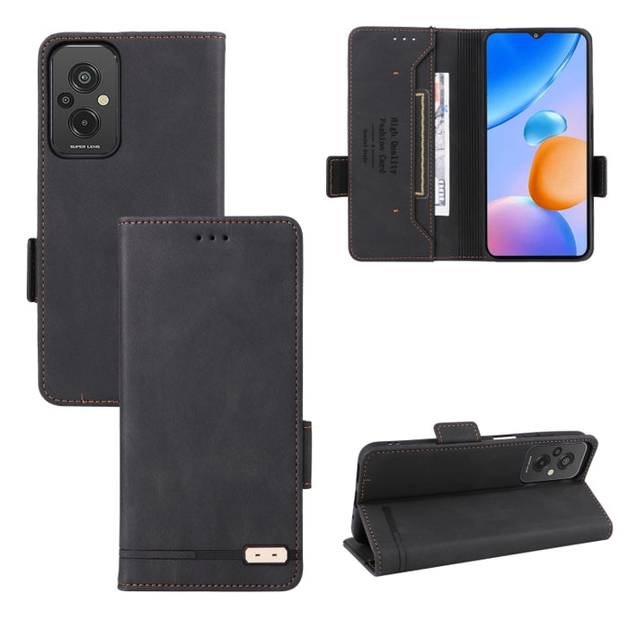 Funda de cuero para teléfono con cierre magnético, For vivo Y16 4G, For Motorola Edge 30 Ultra / Moto X30 Pro, For Xiaomi Poco C40, For Xiaomi Redmi 11 Prime 4G