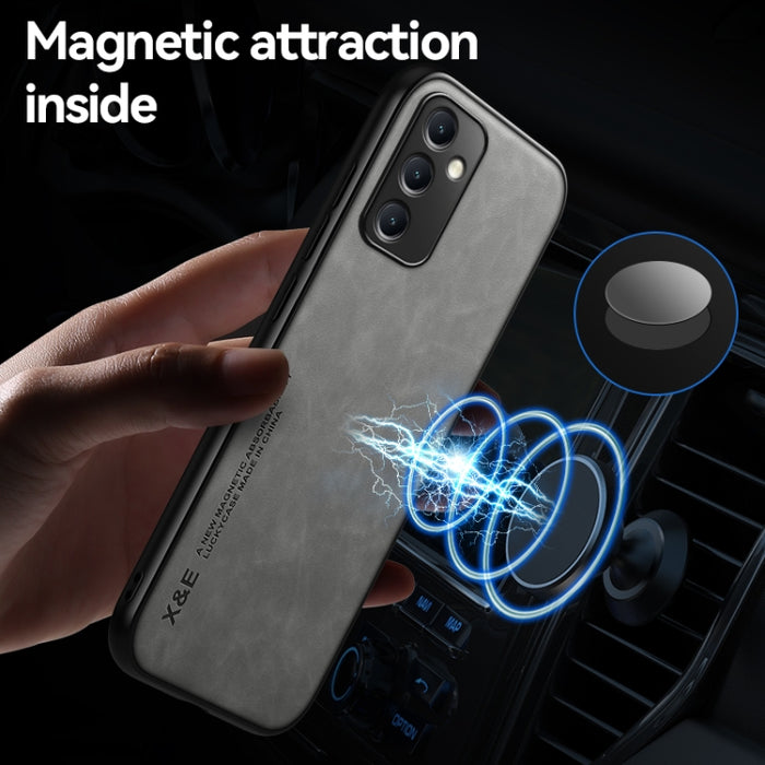 Estuche para teléfono con respaldo de cuero magnético Skin Feel, For Samsung Galaxy A14 5G, For Samsung Galaxy A54 5G, For Xiaomi 13, For Xiaomi 13 Pro