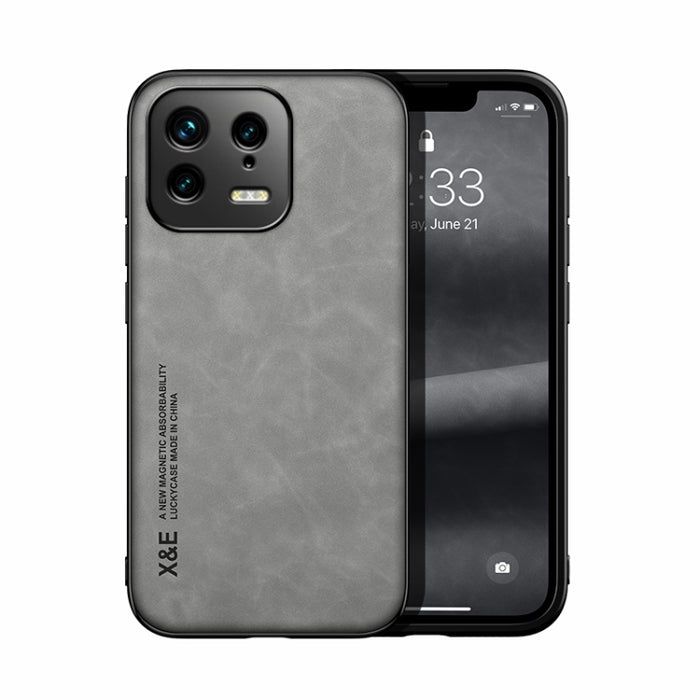 Estuche para teléfono con respaldo de cuero magnético Skin Feel, For Samsung Galaxy A14 5G, For Samsung Galaxy A54 5G, For Xiaomi 13, For Xiaomi 13 Pro