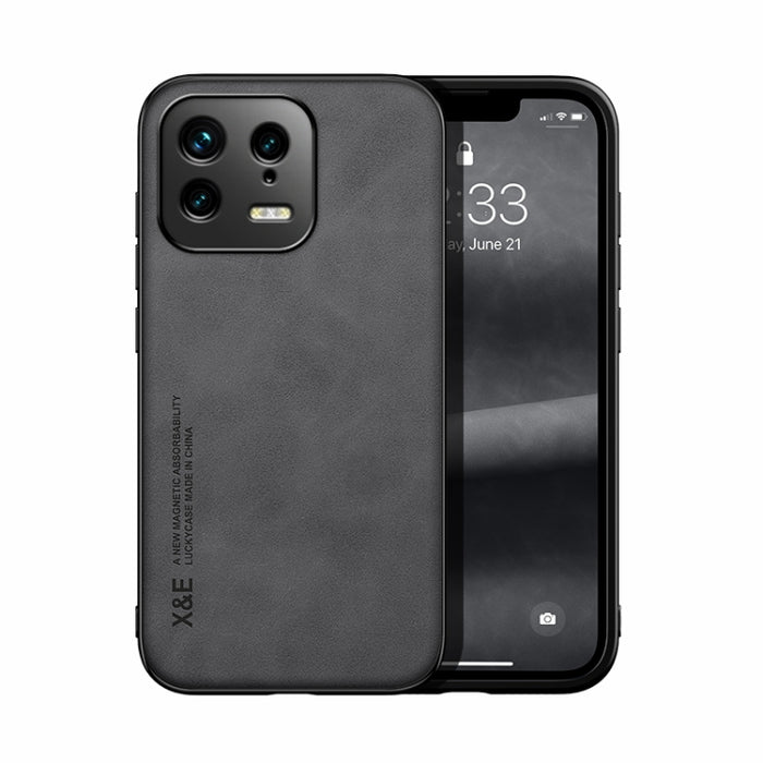 Estuche para teléfono con respaldo de cuero magnético Skin Feel, For Samsung Galaxy A14 5G, For Samsung Galaxy A54 5G, For Xiaomi 13, For Xiaomi 13 Pro