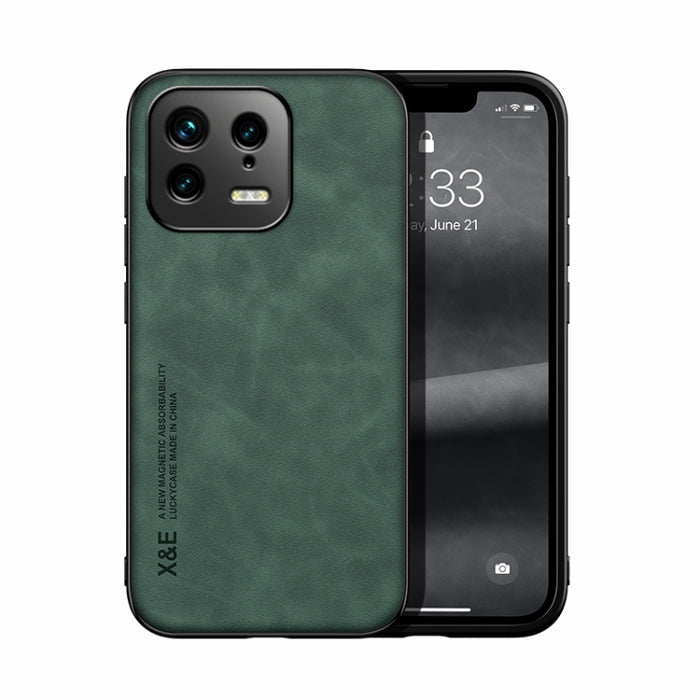 Estuche para teléfono con respaldo de cuero magnético Skin Feel, For Samsung Galaxy A14 5G, For Samsung Galaxy A54 5G, For Xiaomi 13, For Xiaomi 13 Pro