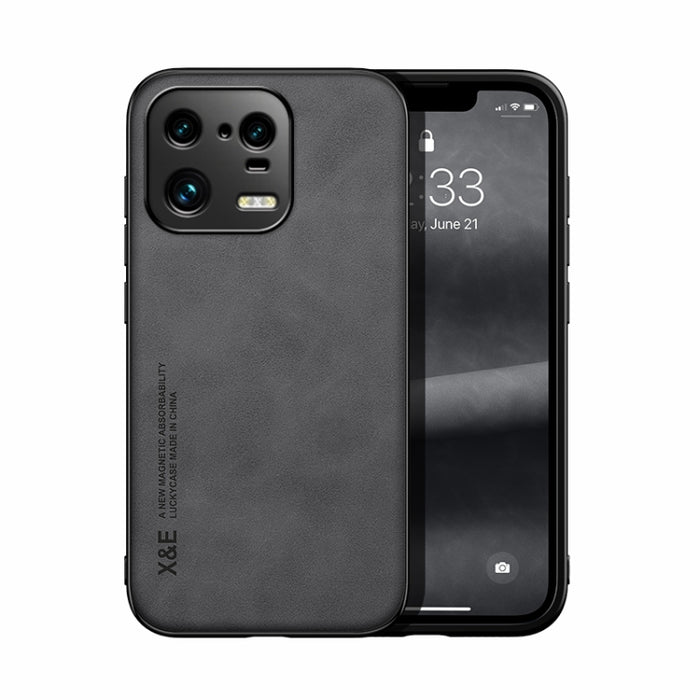 Estuche para teléfono con respaldo de cuero magnético Skin Feel, For Samsung Galaxy A14 5G, For Samsung Galaxy A54 5G, For Xiaomi 13, For Xiaomi 13 Pro