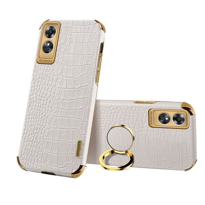 Estuche para teléfono con textura de cocodrilo galvanoplastia 6D con soporte, For OPPO A17, For Realme C21Y, For Realme C33, For OPPO Reno8 Pro+, For Xiaomi Redmi Note 12 China, For Xiaomi Redmi Note 12 Pro+ China, For Samsung Galaxy S23 5G            ...