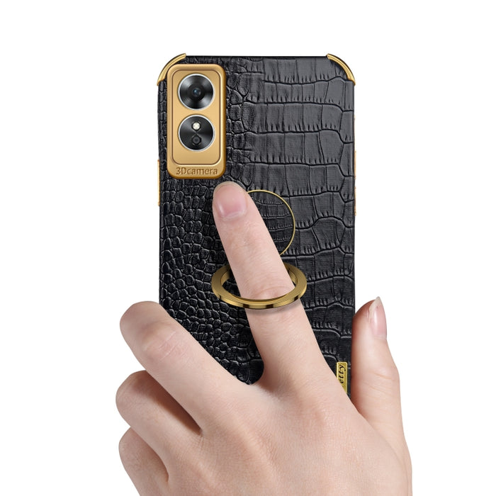 Estuche para teléfono con textura de cocodrilo galvanoplastia 6D con soporte, For OPPO A17, For Realme C21Y, For Realme C33, For OPPO Reno8 Pro+, For Xiaomi Redmi Note 12 China, For Xiaomi Redmi Note 12 Pro+ China, For Samsung Galaxy S23 5G            ...