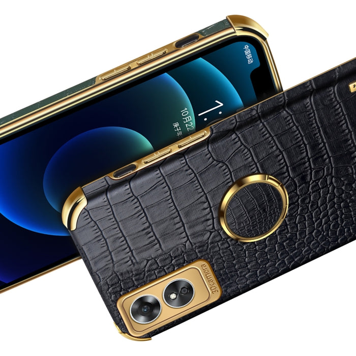 Estuche para teléfono con textura de cocodrilo galvanoplastia 6D con soporte, For OPPO A17, For Realme C21Y, For Realme C33, For OPPO Reno8 Pro+, For Xiaomi Redmi Note 12 China, For Xiaomi Redmi Note 12 Pro+ China, For Samsung Galaxy S23 5G            ...