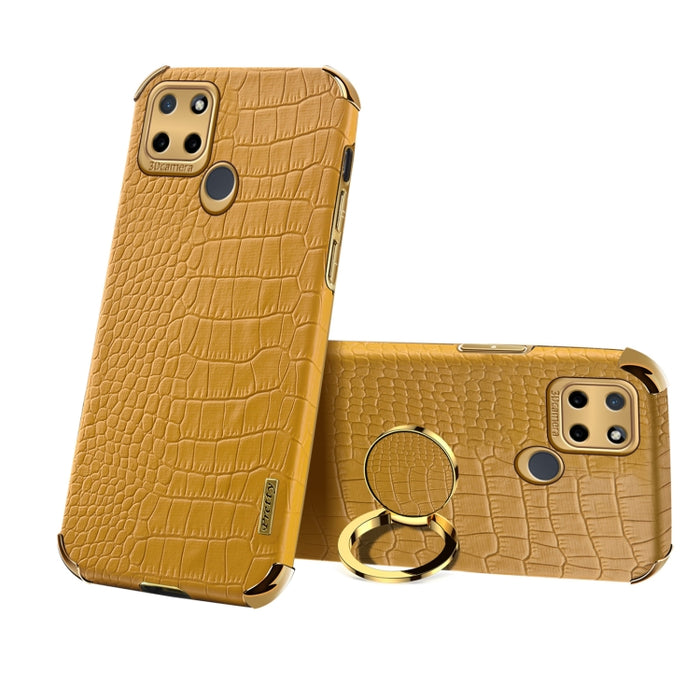 Estuche para teléfono con textura de cocodrilo galvanoplastia 6D con soporte, For OPPO A17, For Realme C21Y, For Realme C33, For OPPO Reno8 Pro+, For Xiaomi Redmi Note 12 China, For Xiaomi Redmi Note 12 Pro+ China, For Samsung Galaxy S23 5G            ...
