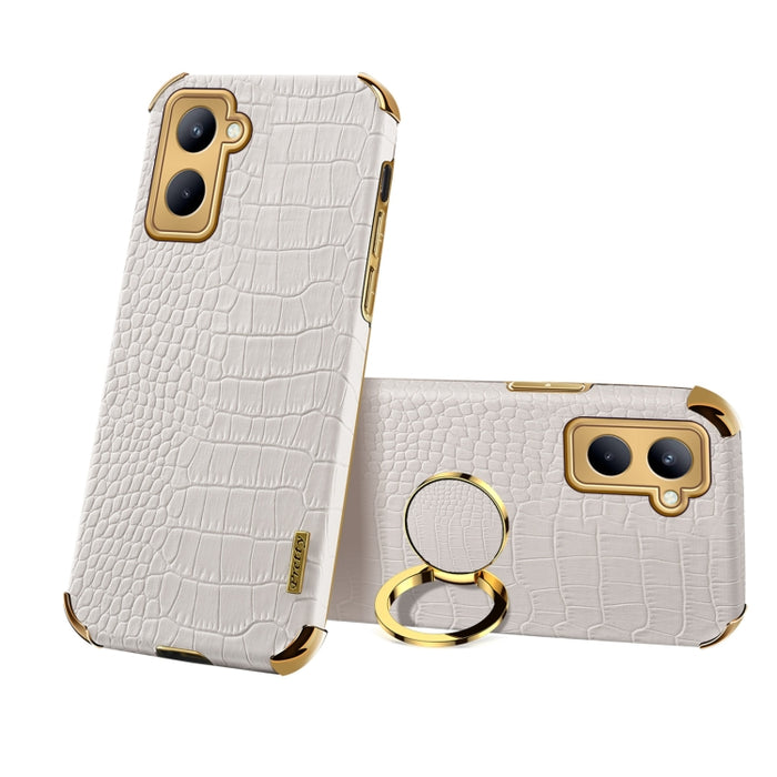 Estuche para teléfono con textura de cocodrilo galvanoplastia 6D con soporte, For OPPO A17, For Realme C21Y, For Realme C33, For OPPO Reno8 Pro+, For Xiaomi Redmi Note 12 China, For Xiaomi Redmi Note 12 Pro+ China, For Samsung Galaxy S23 5G            ...