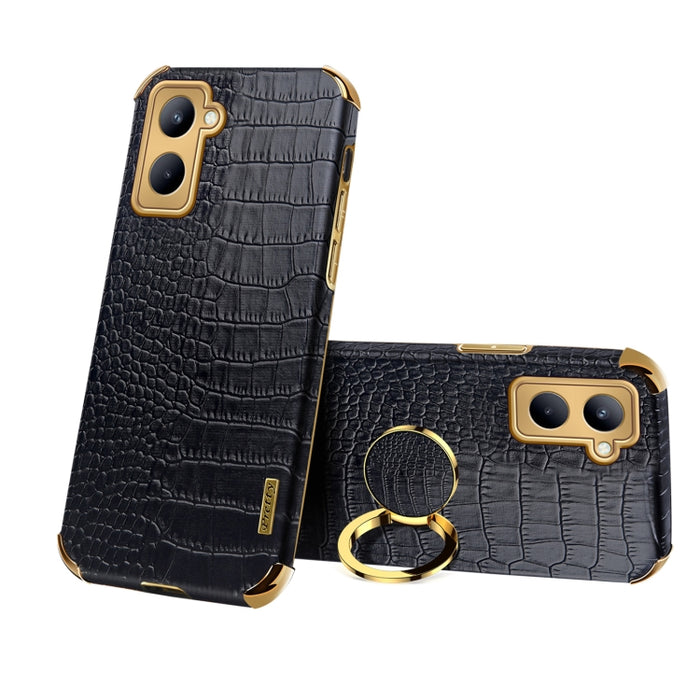 Estuche para teléfono con textura de cocodrilo galvanoplastia 6D con soporte, For OPPO A17, For Realme C21Y, For Realme C33, For OPPO Reno8 Pro+, For Xiaomi Redmi Note 12 China, For Xiaomi Redmi Note 12 Pro+ China, For Samsung Galaxy S23 5G            ...