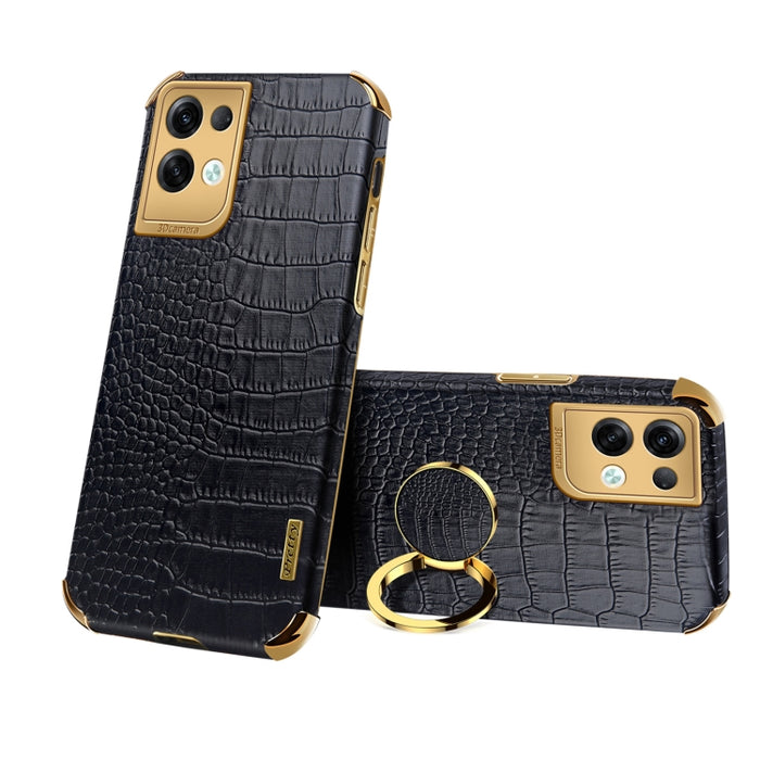 Estuche para teléfono con textura de cocodrilo galvanoplastia 6D con soporte, For OPPO A17, For Realme C21Y, For Realme C33, For OPPO Reno8 Pro+, For Xiaomi Redmi Note 12 China, For Xiaomi Redmi Note 12 Pro+ China, For Samsung Galaxy S23 5G            ...