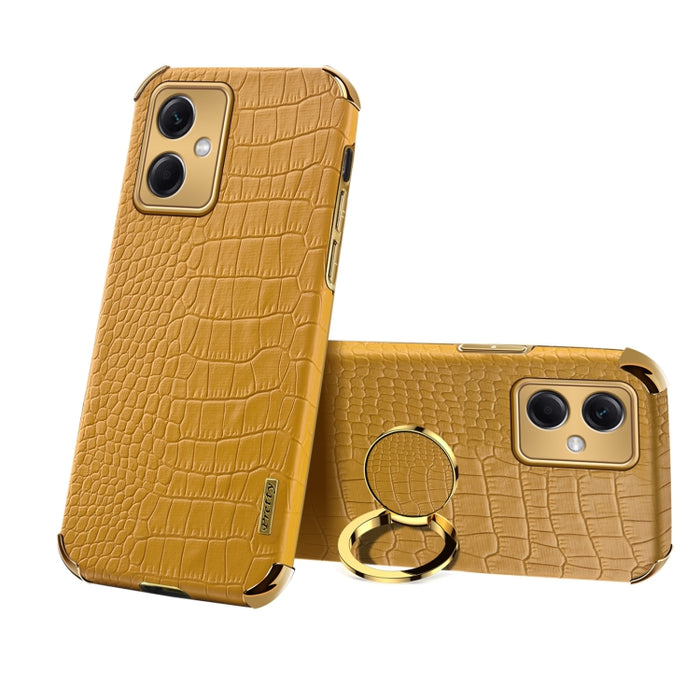Estuche para teléfono con textura de cocodrilo galvanoplastia 6D con soporte, For OPPO A17, For Realme C21Y, For Realme C33, For OPPO Reno8 Pro+, For Xiaomi Redmi Note 12 China, For Xiaomi Redmi Note 12 Pro+ China, For Samsung Galaxy S23 5G            ...
