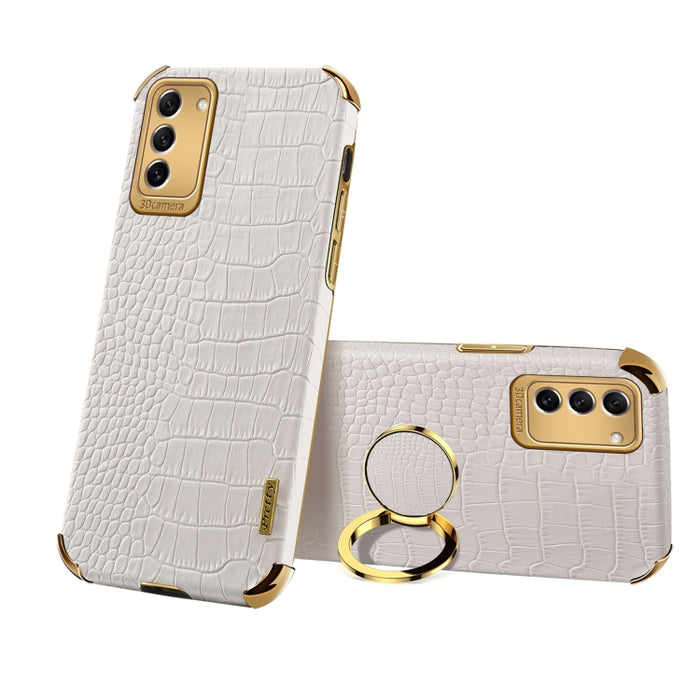 Estuche para teléfono con textura de cocodrilo galvanoplastia 6D con soporte, For OPPO A17, For Realme C21Y, For Realme C33, For OPPO Reno8 Pro+, For Xiaomi Redmi Note 12 China, For Xiaomi Redmi Note 12 Pro+ China, For Samsung Galaxy S23 5G            ...