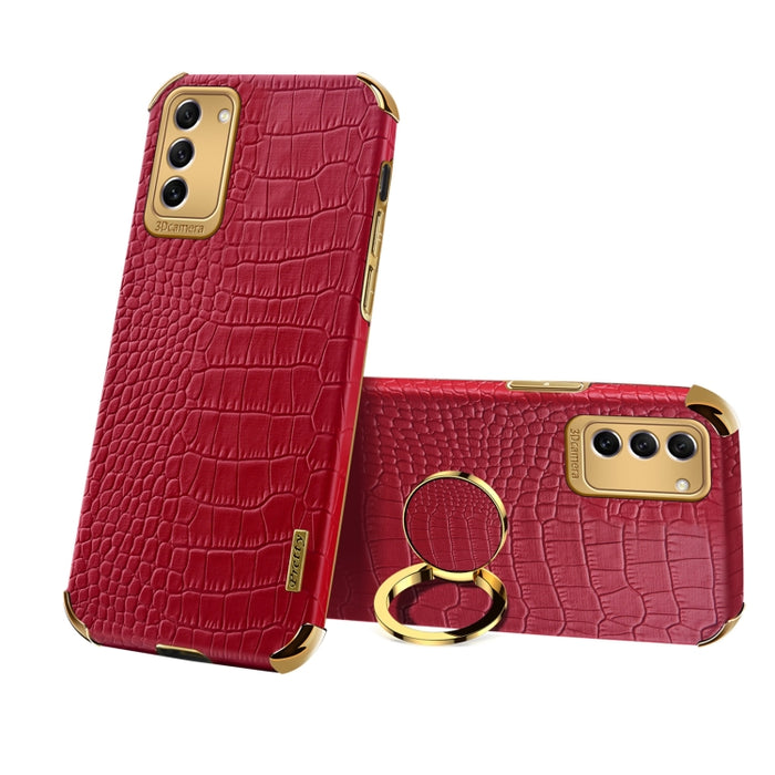 Estuche para teléfono con textura de cocodrilo galvanoplastia 6D con soporte, For OPPO A17, For Realme C21Y, For Realme C33, For OPPO Reno8 Pro+, For Xiaomi Redmi Note 12 China, For Xiaomi Redmi Note 12 Pro+ China, For Samsung Galaxy S23 5G            ...