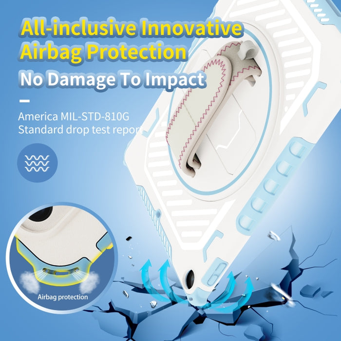 Estuche para tableta a prueba de golpes con soporte y correa de mano, For iPad 9.7 2018/2017, For iPad 9.7 2018/2017 / iPad Air