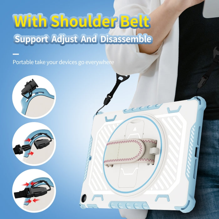 Estuche para tableta a prueba de golpes con soporte y correa de mano, For iPad 9.7 2018/2017, For iPad 9.7 2018/2017 / iPad Air