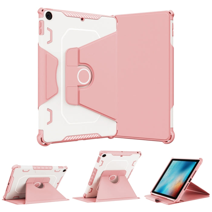 Estuche de cuero para tableta inteligente blindado giratorio de 360 grados, For iPad 9.7 2018/2017 / Air 1/Air 2, For iPad 10.2 2021, For Samsung Galaxy Tab A8 10.5 2021