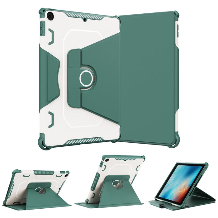 Estuche de cuero para tableta inteligente blindado giratorio de 360 grados, For iPad 9.7 2018/2017 / Air 1/Air 2, For iPad 10.2 2021, For Samsung Galaxy Tab A8 10.5 2021