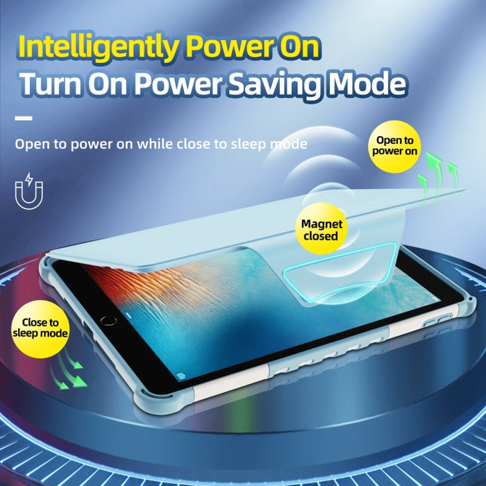 Estuche de cuero para tableta inteligente blindado giratorio de 360 grados, For iPad 9.7 2018/2017 / Air 1/Air 2, For iPad 10.2 2021, For Samsung Galaxy Tab A8 10.5 2021