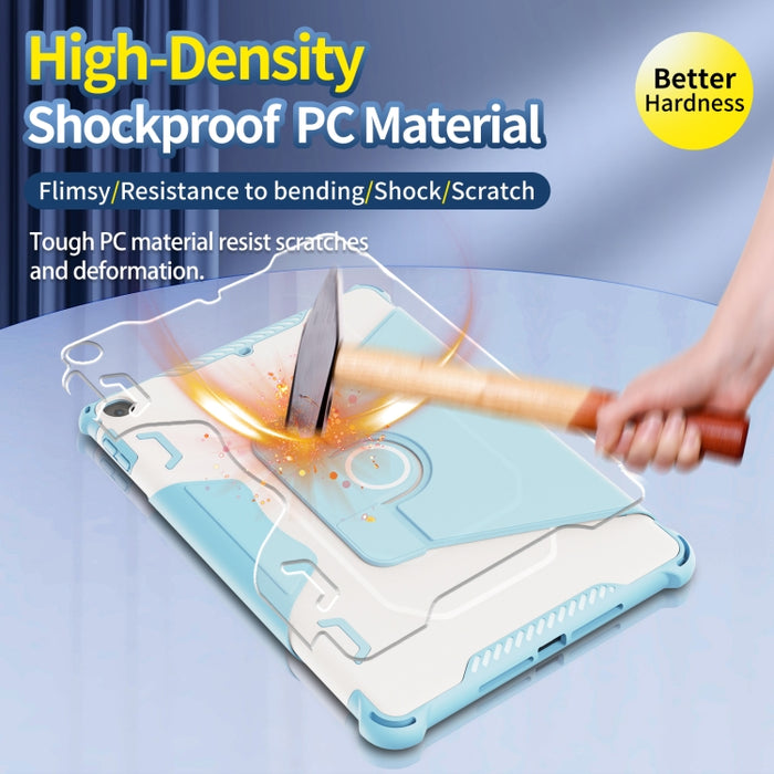 Estuche de cuero para tableta inteligente blindado giratorio de 360 grados, For iPad 9.7 2018/2017 / Air 1/Air 2, For iPad 10.2 2021, For Samsung Galaxy Tab A8 10.5 2021