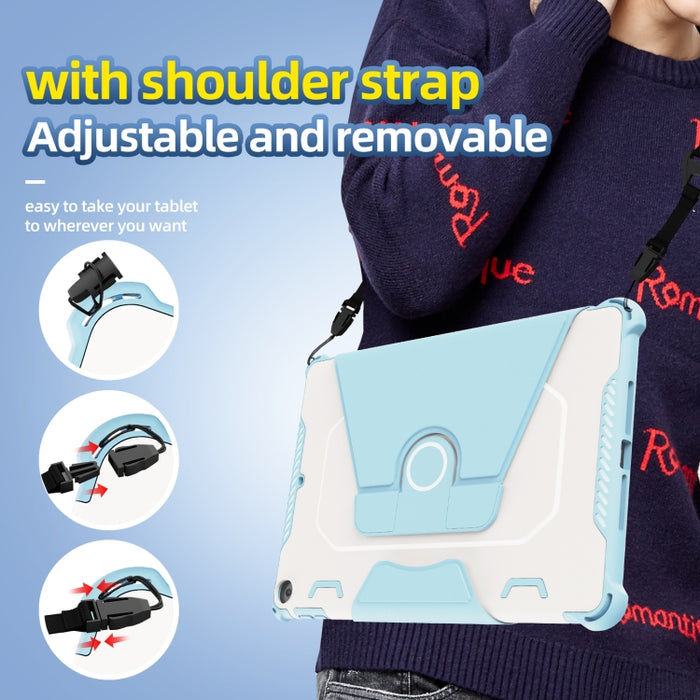 Estuche de cuero para tableta inteligente blindado giratorio de 360 grados, For iPad 9.7 2018/2017 / Air 1/Air 2, For iPad 10.2 2021, For Samsung Galaxy Tab A8 10.5 2021