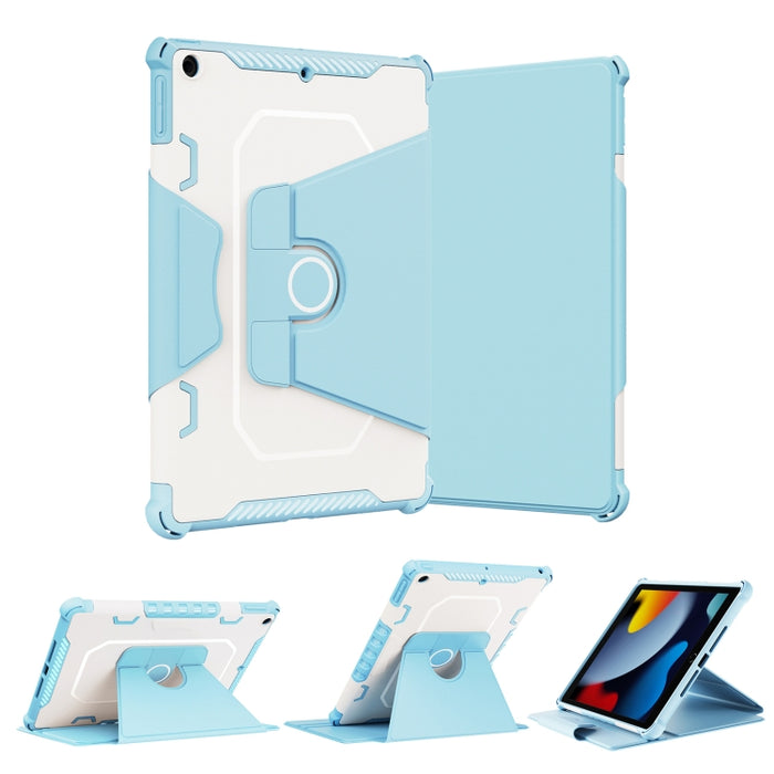 Estuche de cuero para tableta inteligente blindado giratorio de 360 grados, For iPad 9.7 2018/2017 / Air 1/Air 2, For iPad 10.2 2021, For Samsung Galaxy Tab A8 10.5 2021