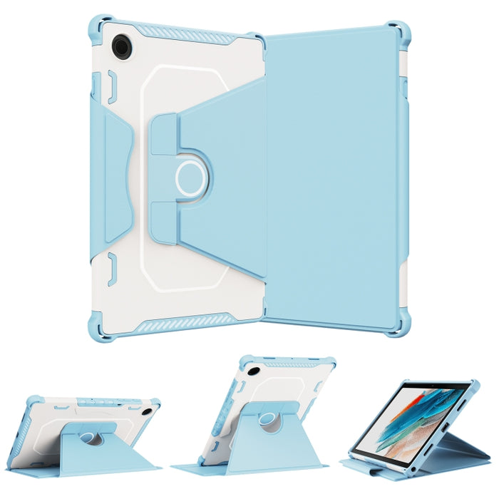 Estuche de cuero para tableta inteligente blindado giratorio de 360 grados, For iPad 9.7 2018/2017 / Air 1/Air 2, For iPad 10.2 2021, For Samsung Galaxy Tab A8 10.5 2021