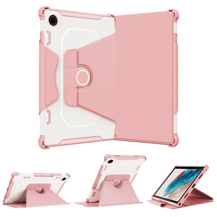Estuche de cuero para tableta inteligente blindado giratorio de 360 grados, For iPad 9.7 2018/2017 / Air 1/Air 2, For iPad 10.2 2021, For Samsung Galaxy Tab A8 10.5 2021