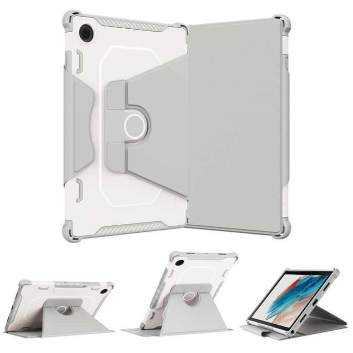Estuche de cuero para tableta inteligente blindado giratorio de 360 grados, For iPad 9.7 2018/2017 / Air 1/Air 2, For iPad 10.2 2021, For Samsung Galaxy Tab A8 10.5 2021