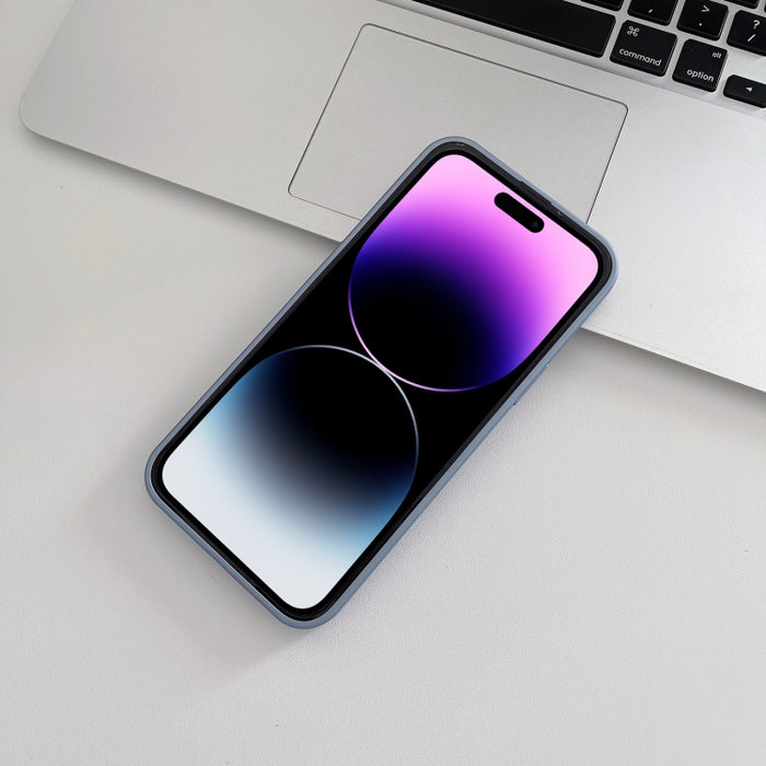 Estuche de teléfono de vidrio templado esmerilado de piel, For iPhone 14 Pro Max, For iPhone 14 Pro, For iPhone 14, For iPhone 14 Plus, For iPhone 13 Pro Max, For iPhone 13 Pro, For iPhone 13, For iPhone 12 Pro Max