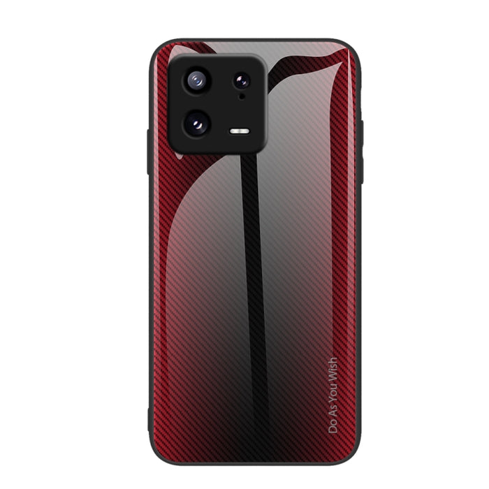 Caja del teléfono de TPU de vidrio degradado de textura, For Xiaomi 13, For Xiaomi 13 Pro, For Xiaomi Redmi A1+, For OPPO A1 Pro
