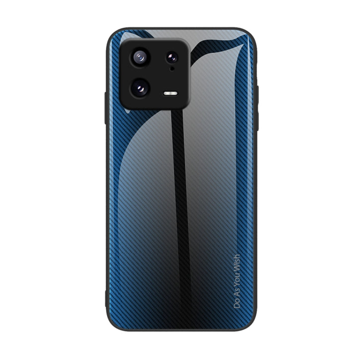 Caja del teléfono de TPU de vidrio degradado de textura, For Xiaomi 13, For Xiaomi 13 Pro, For Xiaomi Redmi A1+, For OPPO A1 Pro
