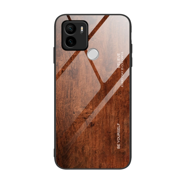 Caja de teléfono de TPU de vidrio de grano de madera, For Xiaomi 13, For Xiaomi 13 Pro, For Xiaomi Redmi A1+, For OPPO A1 Pro