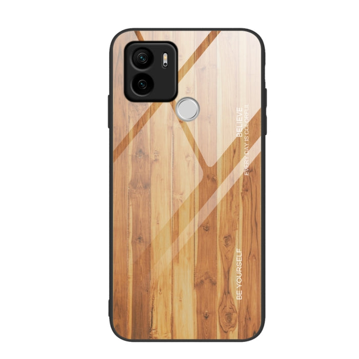 Caja de teléfono de TPU de vidrio de grano de madera, For Xiaomi 13, For Xiaomi 13 Pro, For Xiaomi Redmi A1+, For OPPO A1 Pro
