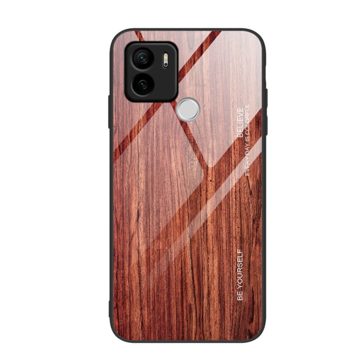 Caja de teléfono de TPU de vidrio de grano de madera, For Xiaomi 13, For Xiaomi 13 Pro, For Xiaomi Redmi A1+, For OPPO A1 Pro