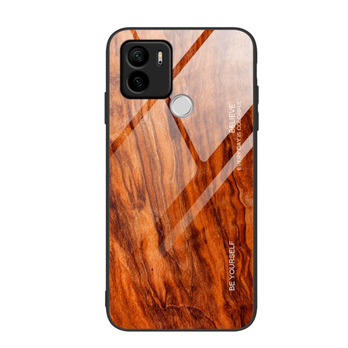 Caja de teléfono de TPU de vidrio de grano de madera, For Xiaomi 13, For Xiaomi 13 Pro, For Xiaomi Redmi A1+, For OPPO A1 Pro