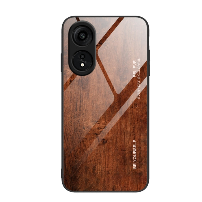Caja de teléfono de TPU de vidrio de grano de madera, For Xiaomi 13, For Xiaomi 13 Pro, For Xiaomi Redmi A1+, For OPPO A1 Pro