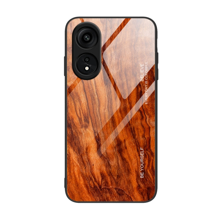 Caja de teléfono de TPU de vidrio de grano de madera, For Xiaomi 13, For Xiaomi 13 Pro, For Xiaomi Redmi A1+, For OPPO A1 Pro