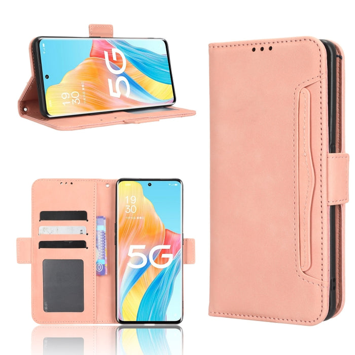 Funda de piel para teléfono con textura de piel de becerro y ranuras para tarjetas, For Cricket Debut Smart, For Cricket Icon 4, For Cricket Innovate E 5G, For OPPO A1 Pro, For Realme 10 4G, For Realme 10 Pro, For TCL ION Z, For Tecno Pop 6 BE7        ...