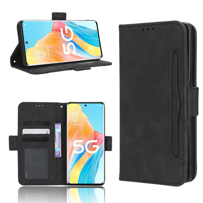 Funda de piel para teléfono con textura de piel de becerro y ranuras para tarjetas, For Cricket Debut Smart, For Cricket Icon 4, For Cricket Innovate E 5G, For OPPO A1 Pro, For Realme 10 4G, For Realme 10 Pro, For TCL ION Z, For Tecno Pop 6 BE7        ...