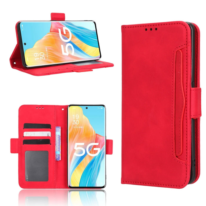 Funda de piel para teléfono con textura de piel de becerro y ranuras para tarjetas, For Cricket Debut Smart, For Cricket Icon 4, For Cricket Innovate E 5G, For OPPO A1 Pro, For Realme 10 4G, For Realme 10 Pro, For TCL ION Z, For Tecno Pop 6 BE7        ...
