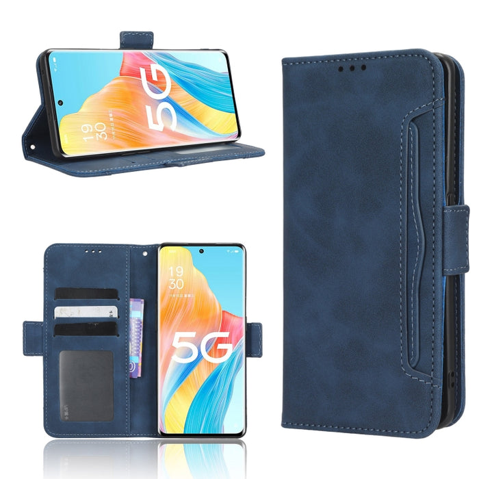 Funda de piel para teléfono con textura de piel de becerro y ranuras para tarjetas, For Cricket Debut Smart, For Cricket Icon 4, For Cricket Innovate E 5G, For OPPO A1 Pro, For Realme 10 4G, For Realme 10 Pro, For TCL ION Z, For Tecno Pop 6 BE7        ...