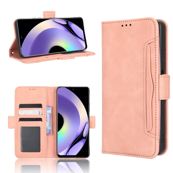 Funda de piel para teléfono con textura de piel de becerro y ranuras para tarjetas, For Cricket Debut Smart, For Cricket Icon 4, For Cricket Innovate E 5G, For OPPO A1 Pro, For Realme 10 4G, For Realme 10 Pro, For TCL ION Z, For Tecno Pop 6 BE7        ...