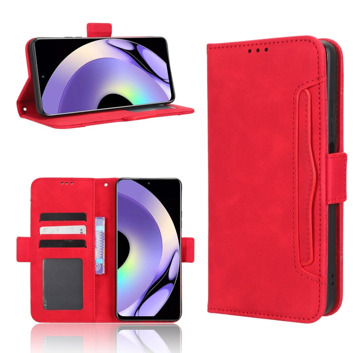 Funda de piel para teléfono con textura de piel de becerro y ranuras para tarjetas, For Cricket Debut Smart, For Cricket Icon 4, For Cricket Innovate E 5G, For OPPO A1 Pro, For Realme 10 4G, For Realme 10 Pro, For TCL ION Z, For Tecno Pop 6 BE7        ...