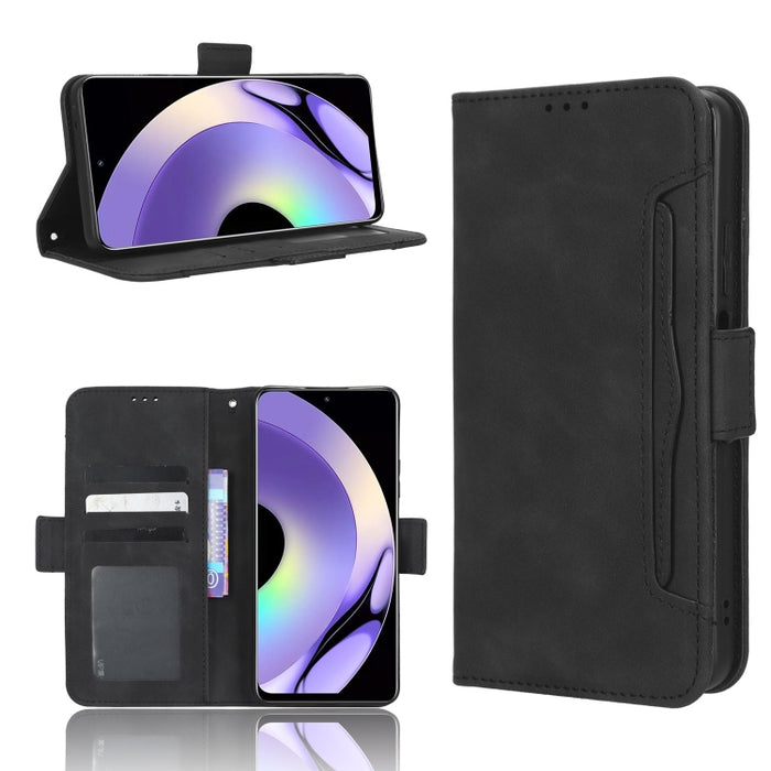Funda de piel para teléfono con textura de piel de becerro y ranuras para tarjetas, For Cricket Debut Smart, For Cricket Icon 4, For Cricket Innovate E 5G, For OPPO A1 Pro, For Realme 10 4G, For Realme 10 Pro, For TCL ION Z, For Tecno Pop 6 BE7        ...